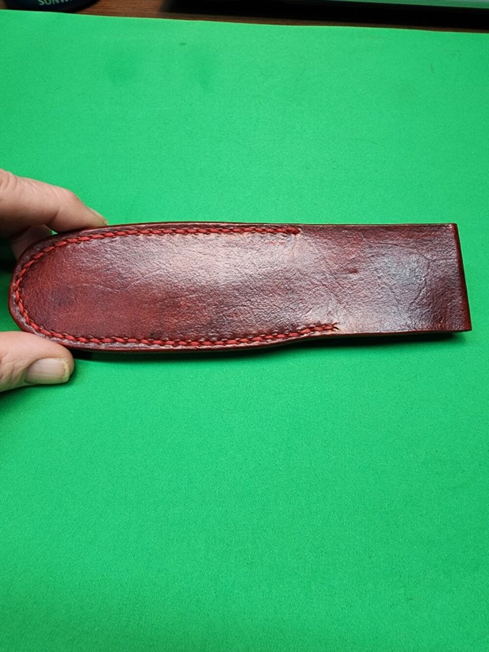 Handmade Leather Sheath with Mastercraft Crescent Wrench - Picture 9 of 10